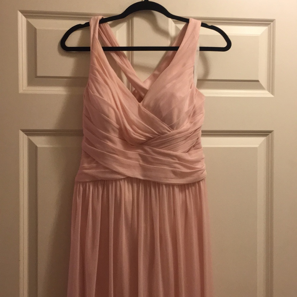 David’s Bridal Petal Pink Bridesmaid Dress Size 12